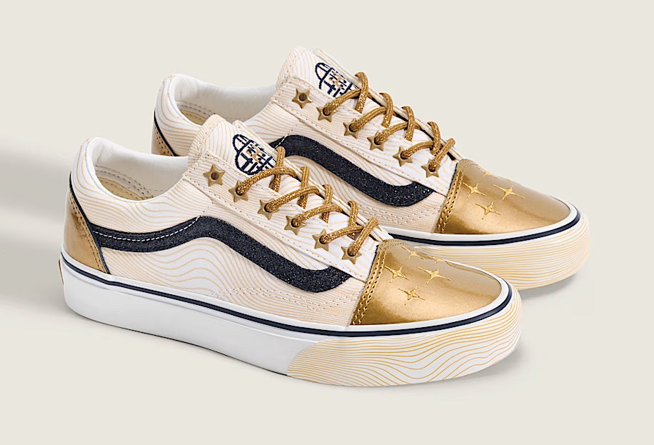 KPop Demon Hunters Golden Vans Big Kids Sneakers