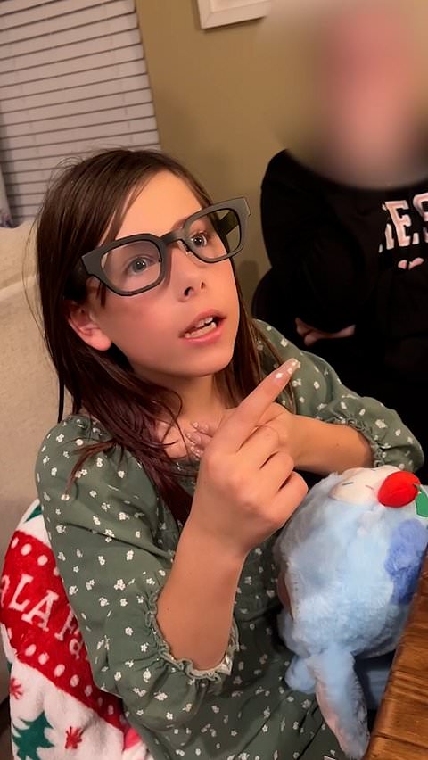 Deaf girl receives special glasses