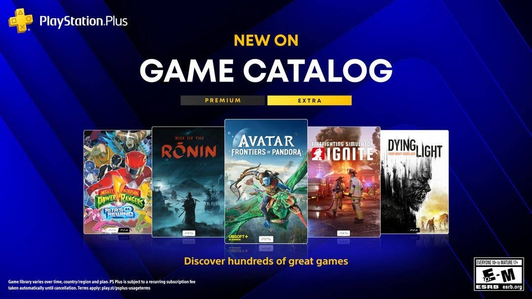 PlayStation Plus game catalog for July 2026: Avatar, Rise of the Ronin ...