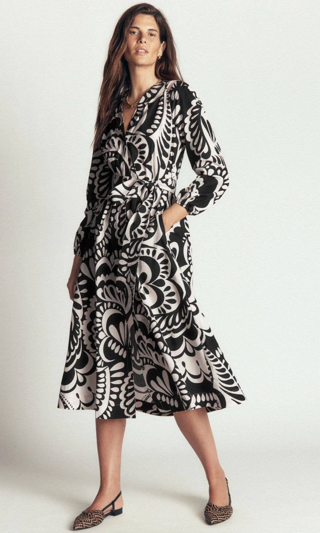Boden 'Nicola' Cotton Wrap Dress