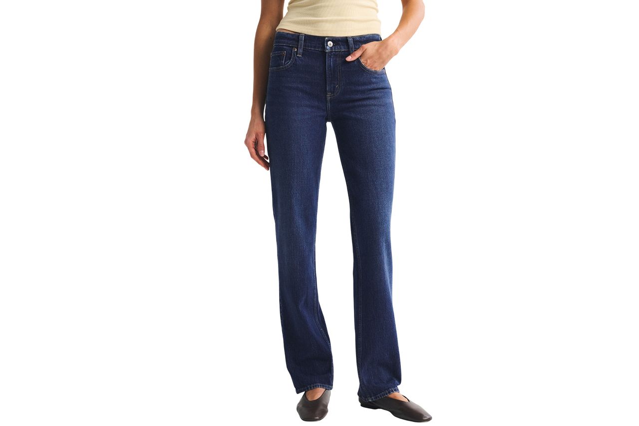 Abercrombie & Fitch Mid Rise 90s Straight Jean