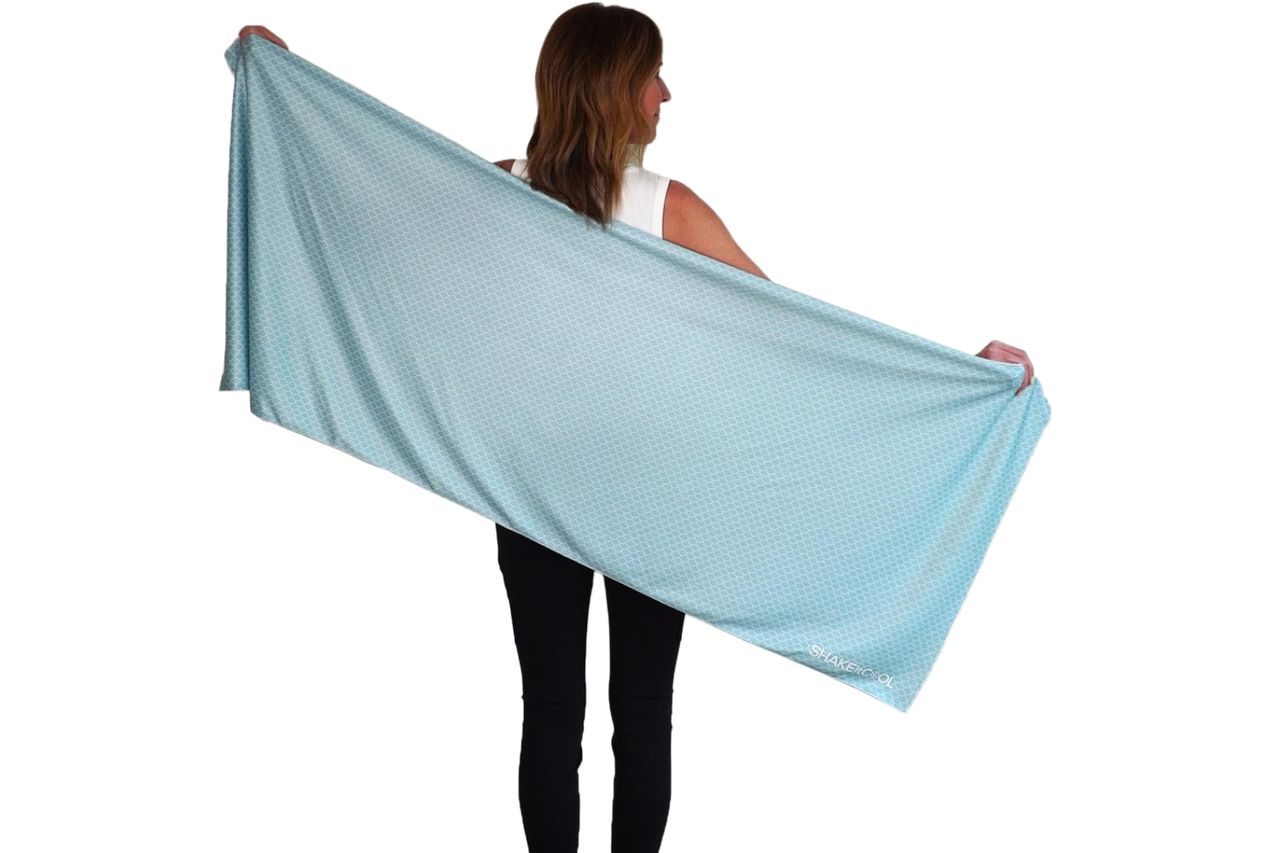 SHAKEitCOOL Large Cooling Shawl - Instant Heat Relief for Outdoor Events