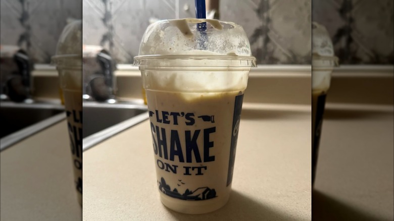 A Culver's Concrete Mixer filled partly to the top