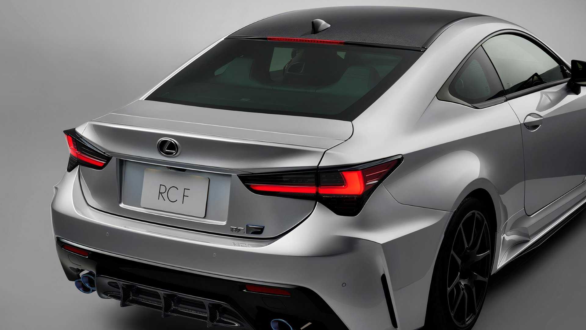 2025 Lexus RC Final Edition Rear shot parked in studio