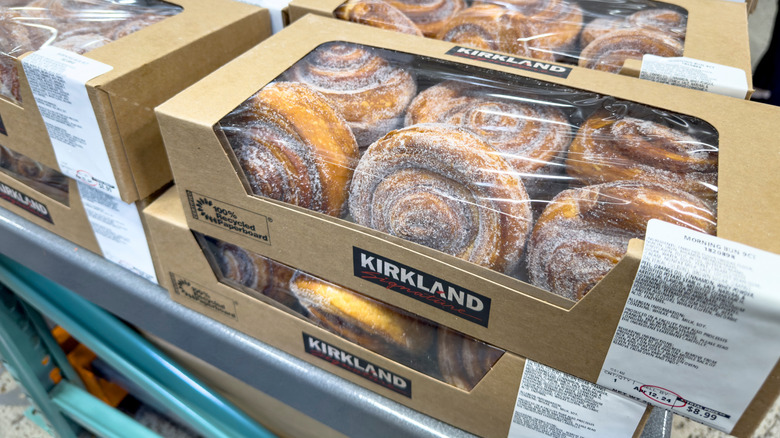 Several packages of Kirkland Signature Morning Buns