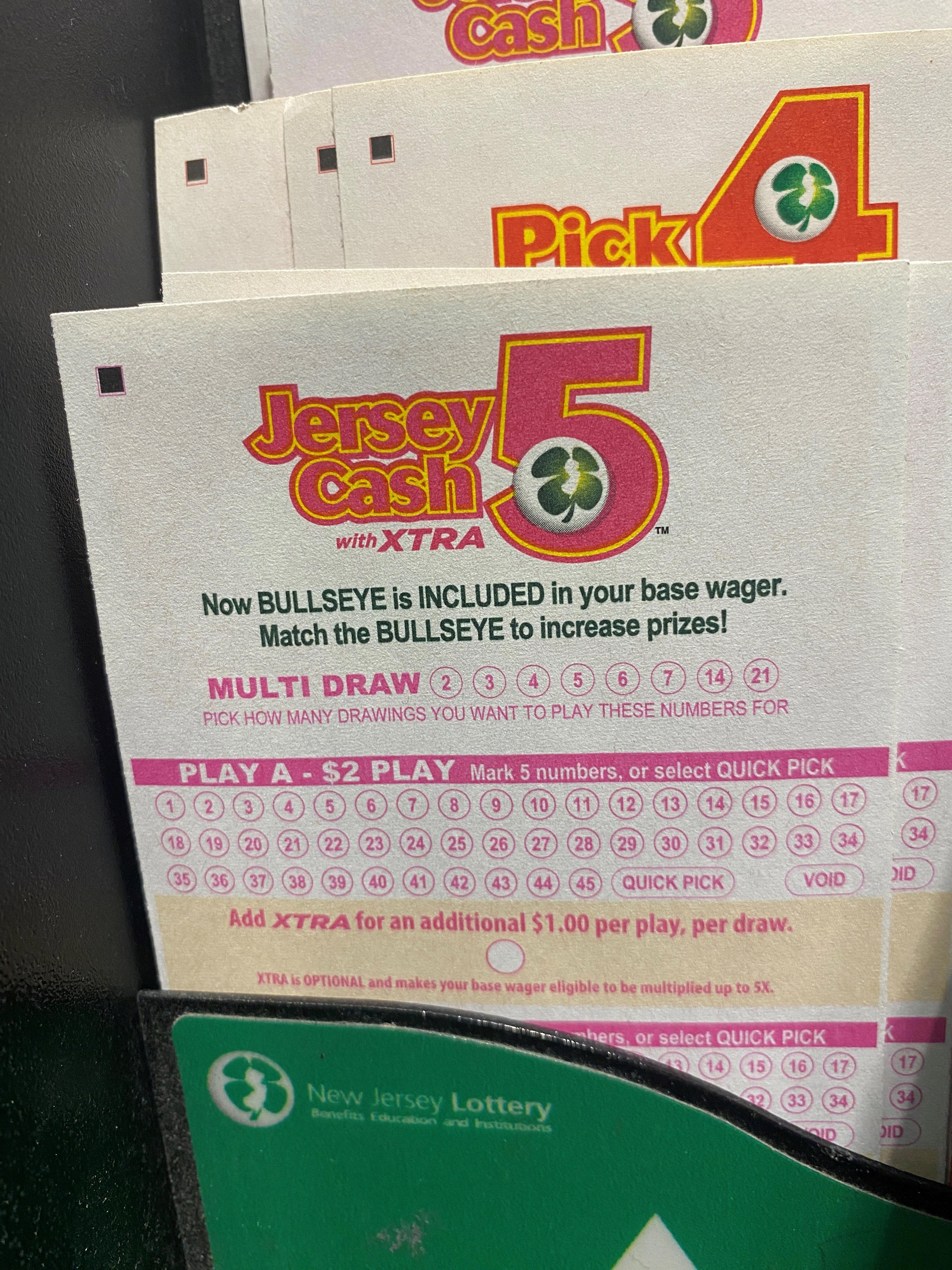 Two New Jersey lottery players split $449,456 Jersey Cash 5 jackpot