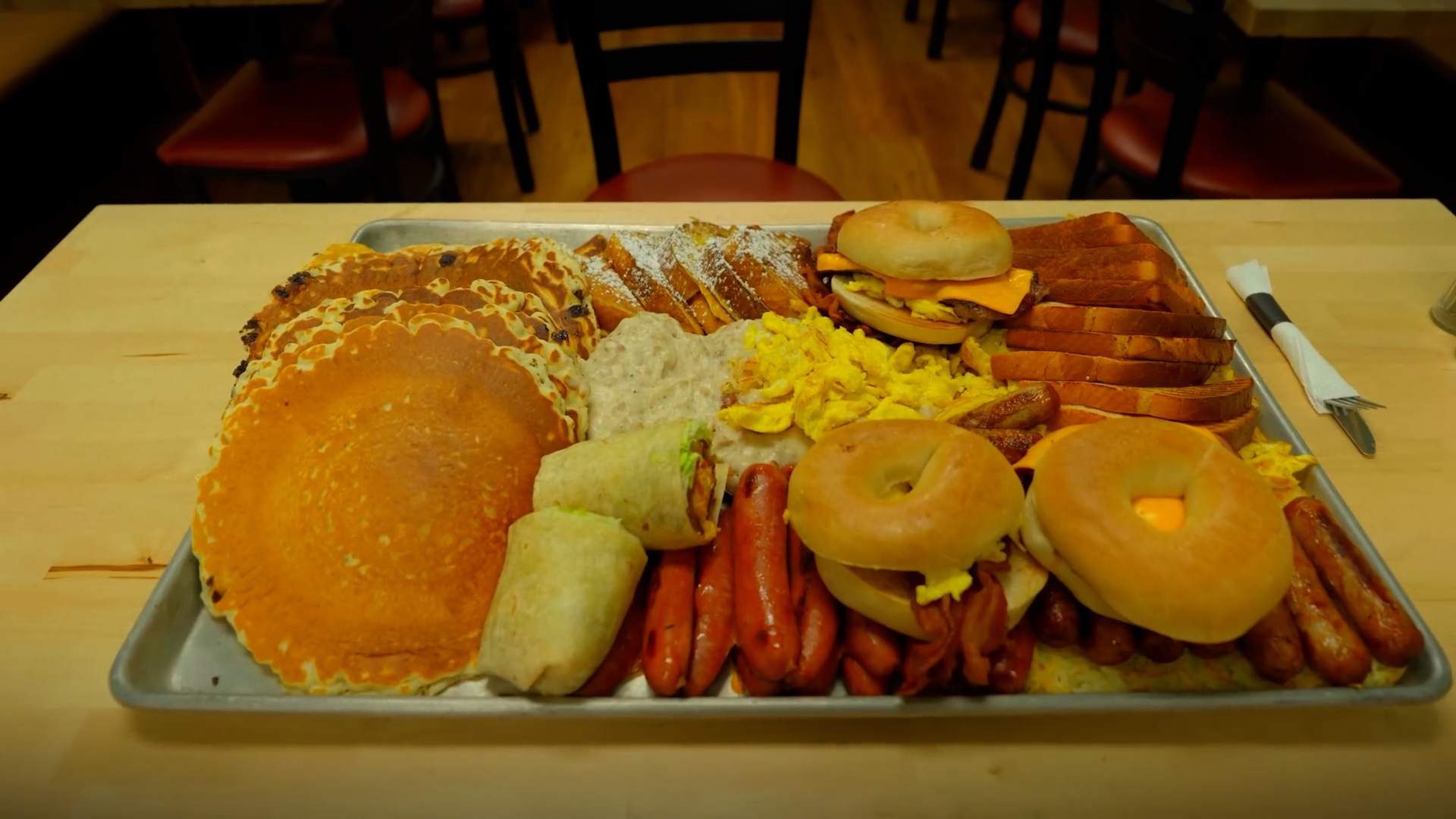 Man attempts one of America's biggest breakfast challenges in just 45 ...