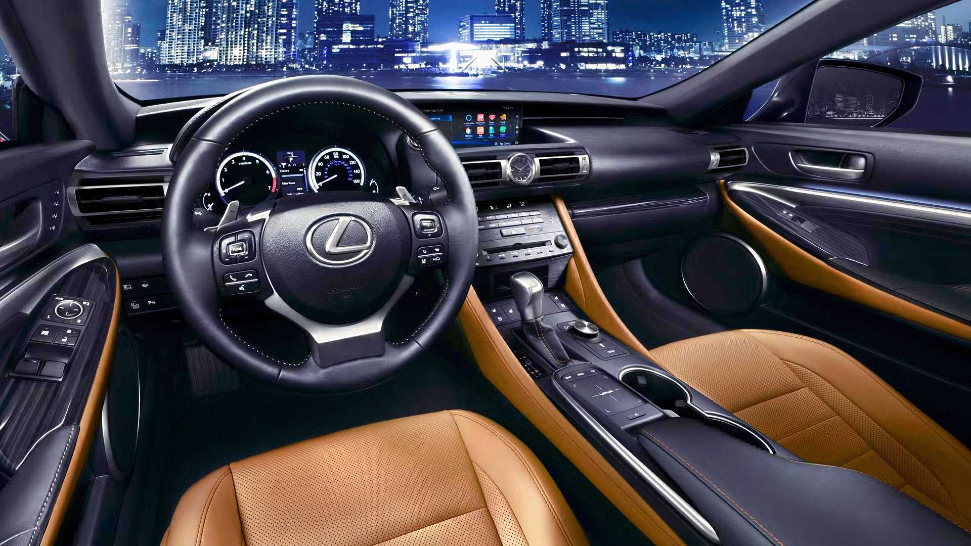 2025 Lexus RC interior shot showing dash