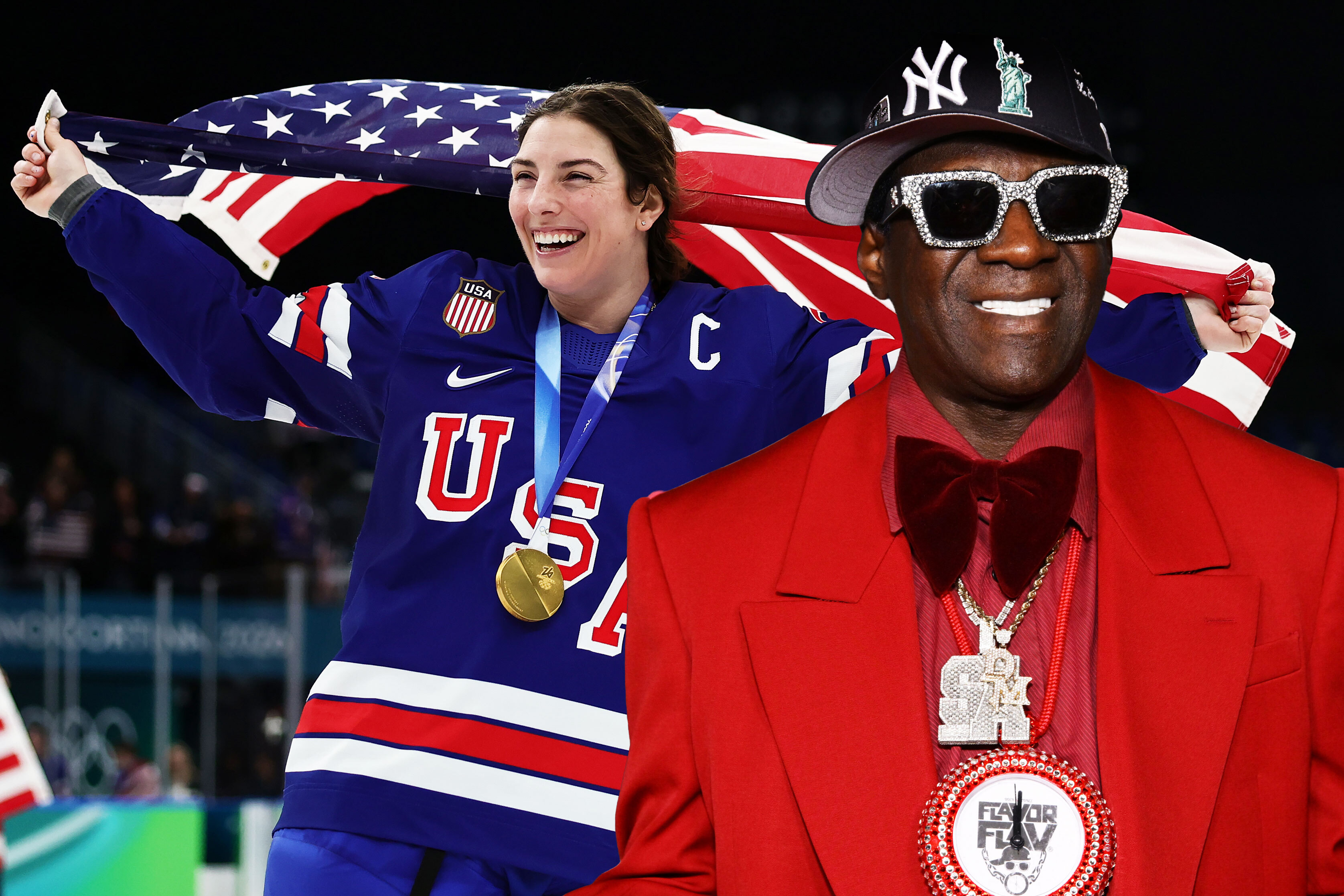 The US women's hockey team needed an ESPYs fairy godmother. Enter Flavor Flav.