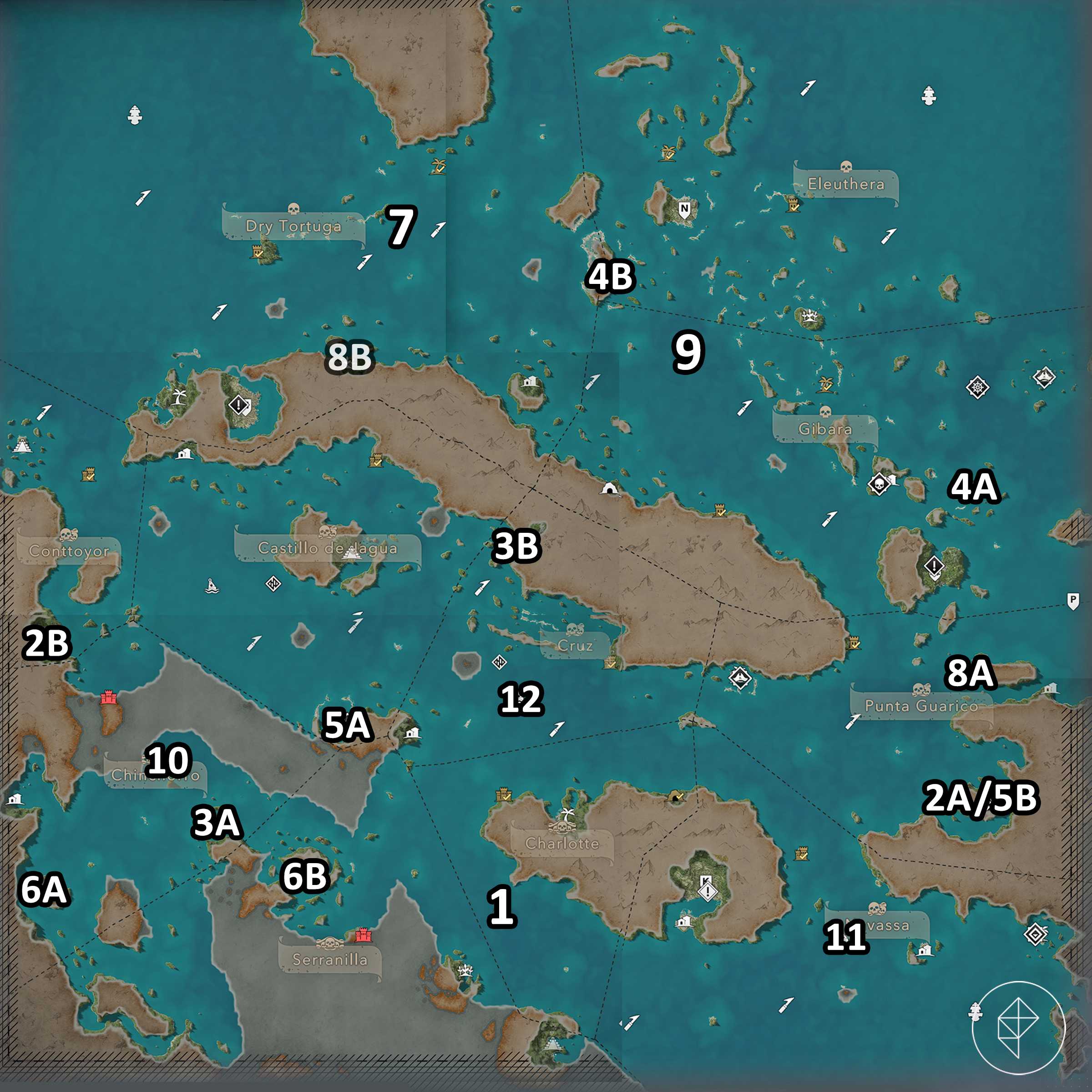 All ultimate plan locations in Assassin's Creed Black Flag Resynced.