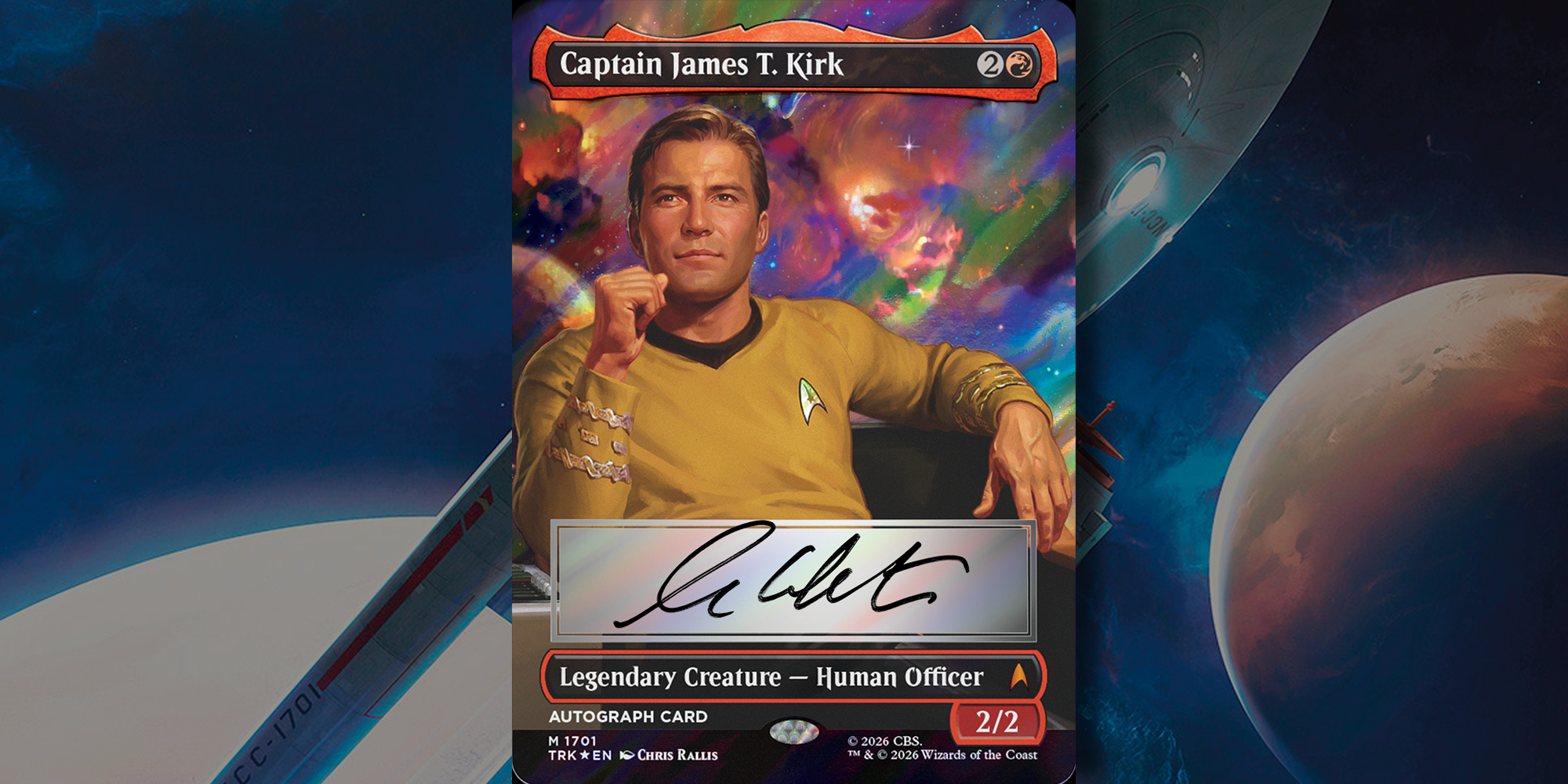 Star Trek Kirk Autographed card