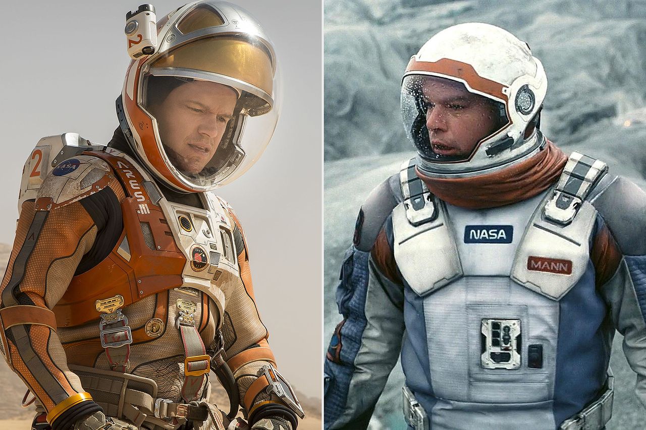 Matt Damon in ‘The Martian’ and ‘Interstellar’