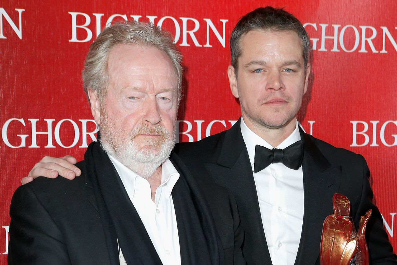 Ridley Scott and Matt Damon