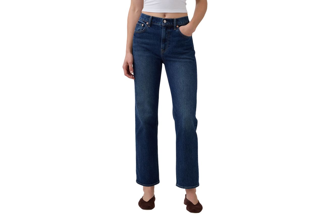 Gap High Rise ’90s Slim Straight Crop Jeans