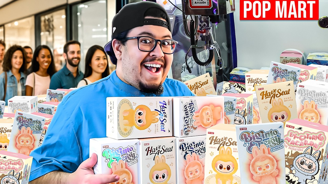 We tried winning every Pop Mart blind box in the arcade!