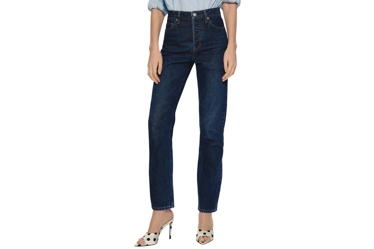 Reformation Cynthia High Rise Straight Long Jeans