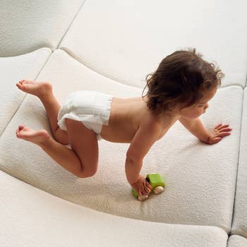 a baby in a diaper