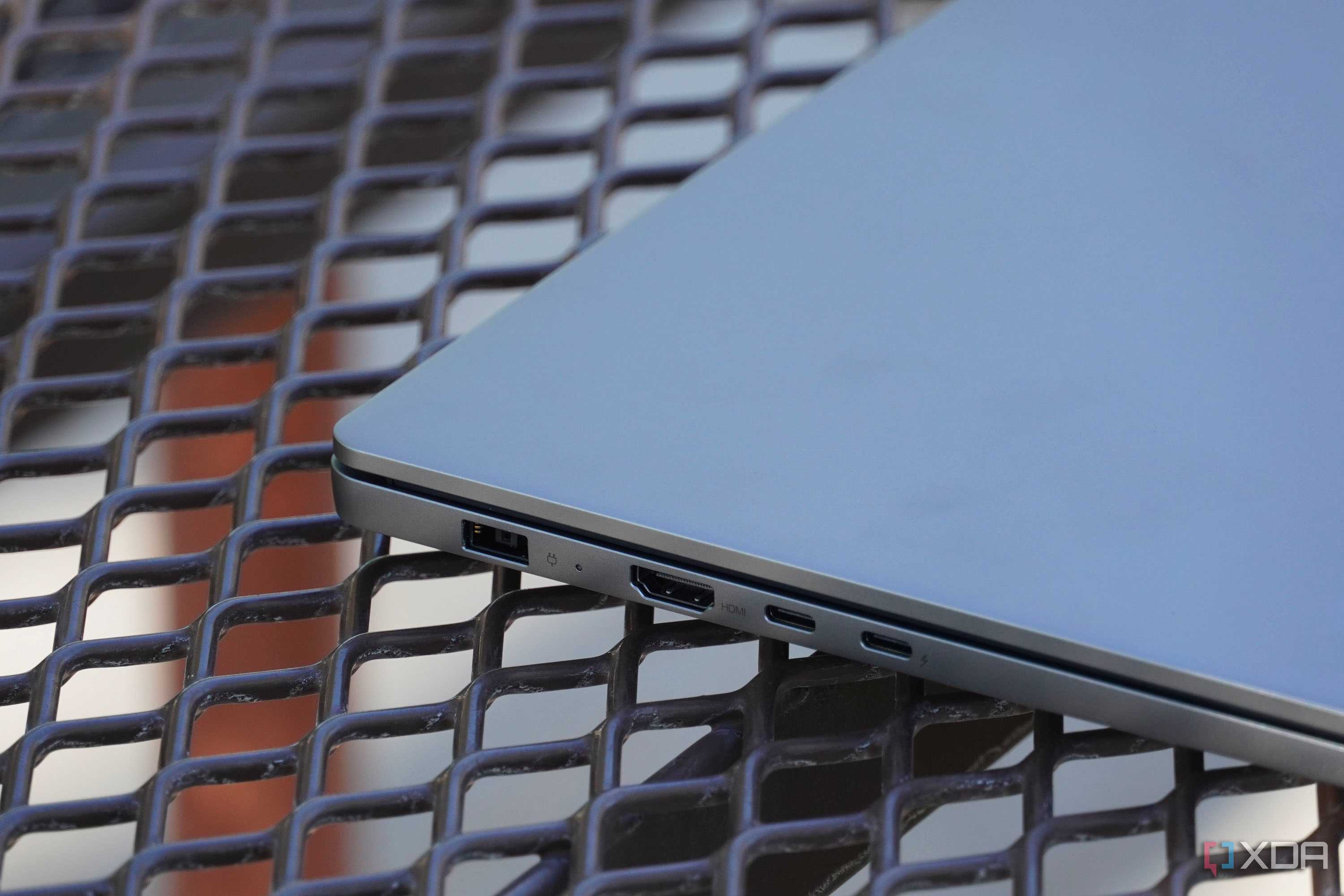 Ports on the left side of the IdeaPad Pro 5i.