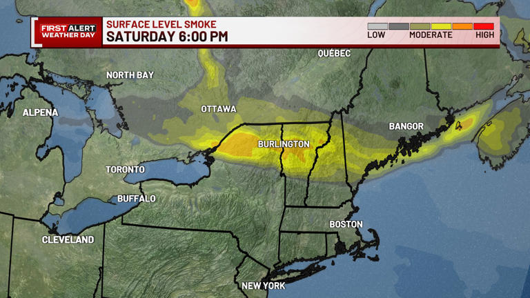 First alert weather day: Poor air quality Saturday due to wildfire ...