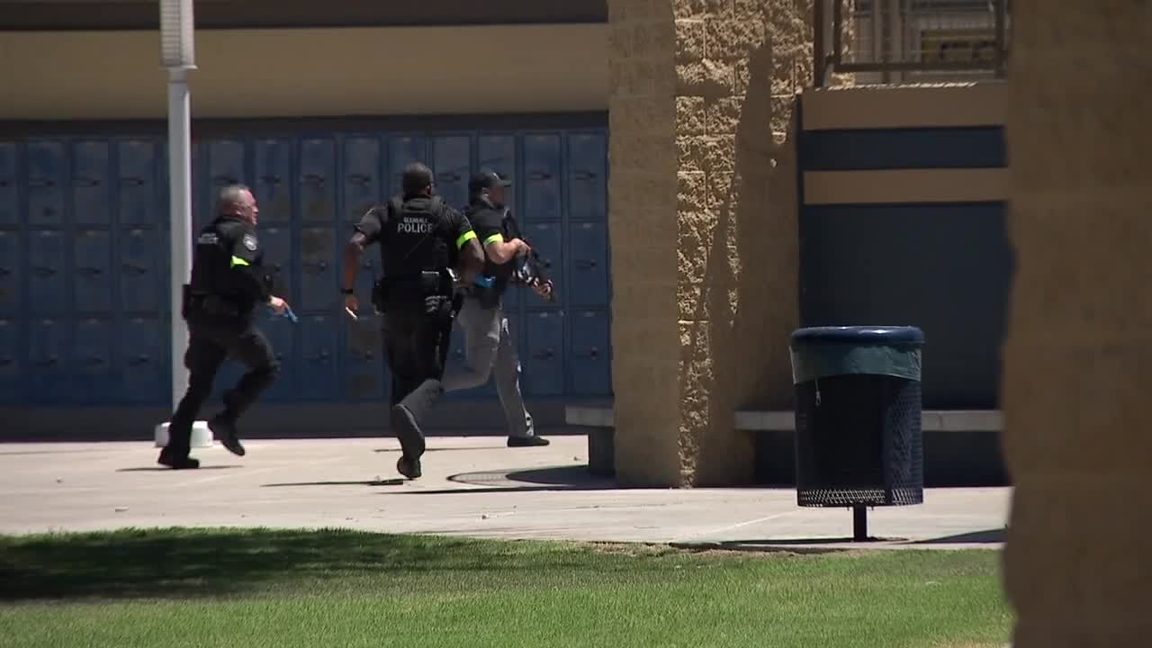 Glendale police train for active shooter scenarios at local high school