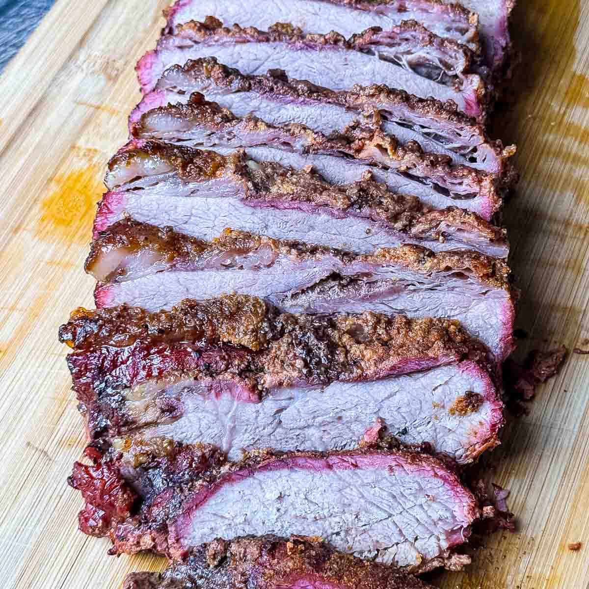 Smoked tri tip like brisket (trisket)