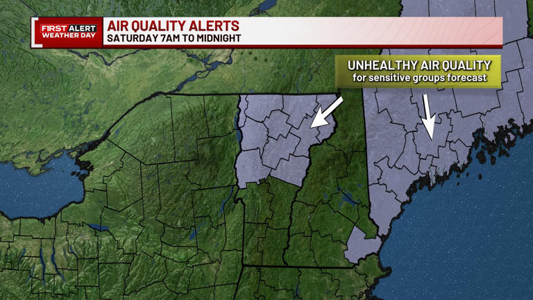 First alert weather day: Poor air quality Saturday due to wildfire ...