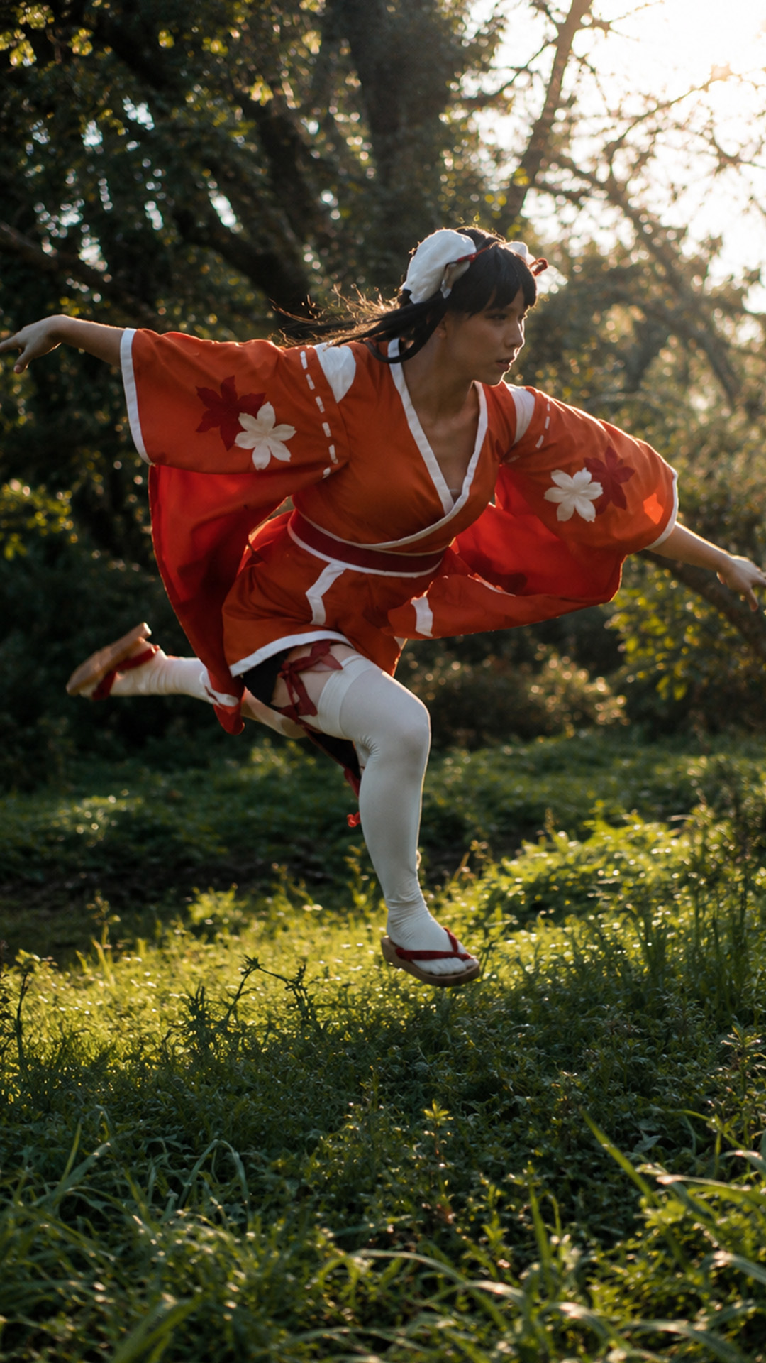 How a ninja fight becomes a live action anime scene