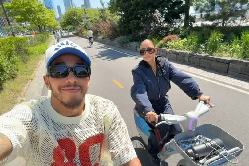 Kim Kardashian and Lewis Hamilton