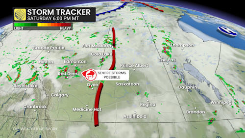 Tornado risk on the Prairies with renewed severe storm setup