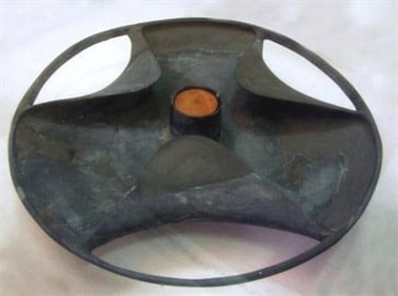 The reconstructed stone vessel known as the Sabu Disk. Credit: Archaeological Discovery
