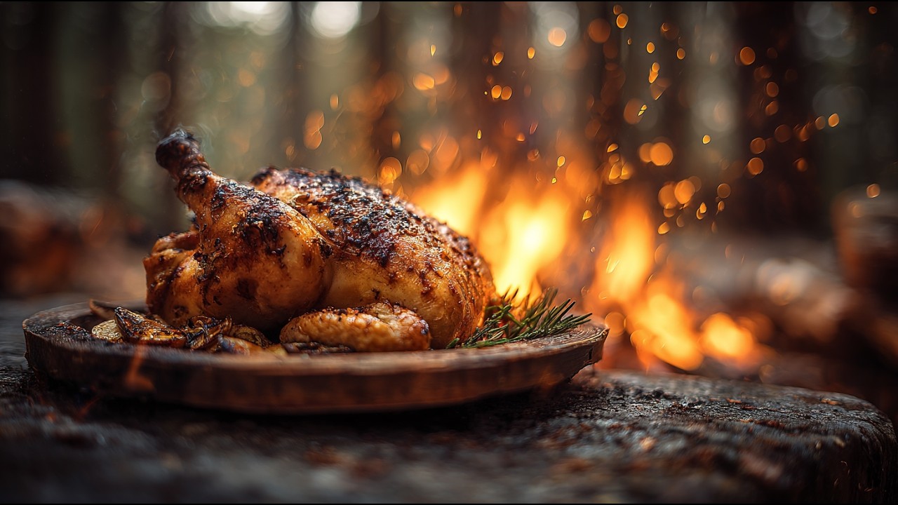 We built a clay oven from factory bricks to roast this chicken! 🤯🔥 | ASMR