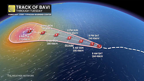Super typhoon Bavi is one of Earth’s strongest storms in 2026
