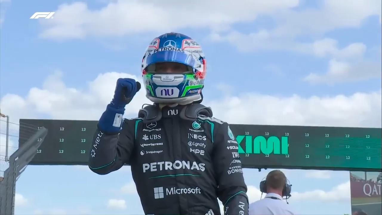 Antonelli follows sprint race win with pole position ahead of British GP
