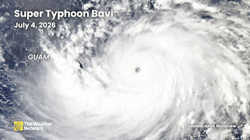 Super typhoon Bavi is one of Earth’s strongest storms in 2026