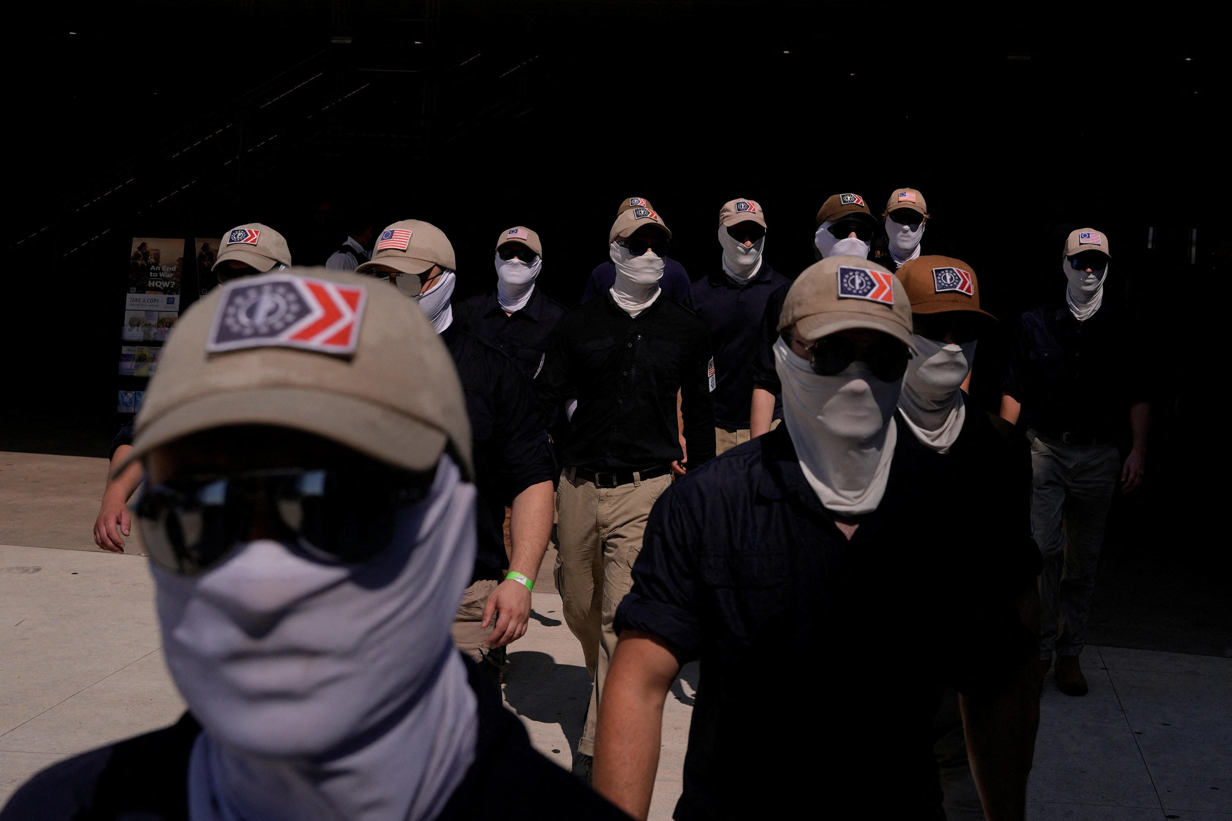 Dozens wearing symbols of White supremacist group gather in DC on July 4