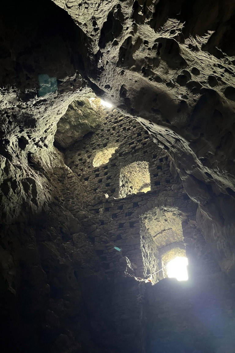 Pigeons or pirates? Mystery behind beach's secluded cave in the cliffs