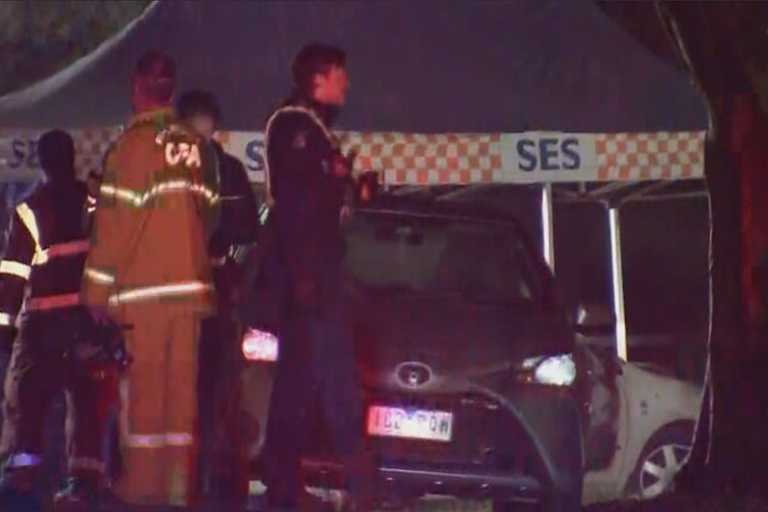 Man fighting for life after car goes up in flames in Melbourne