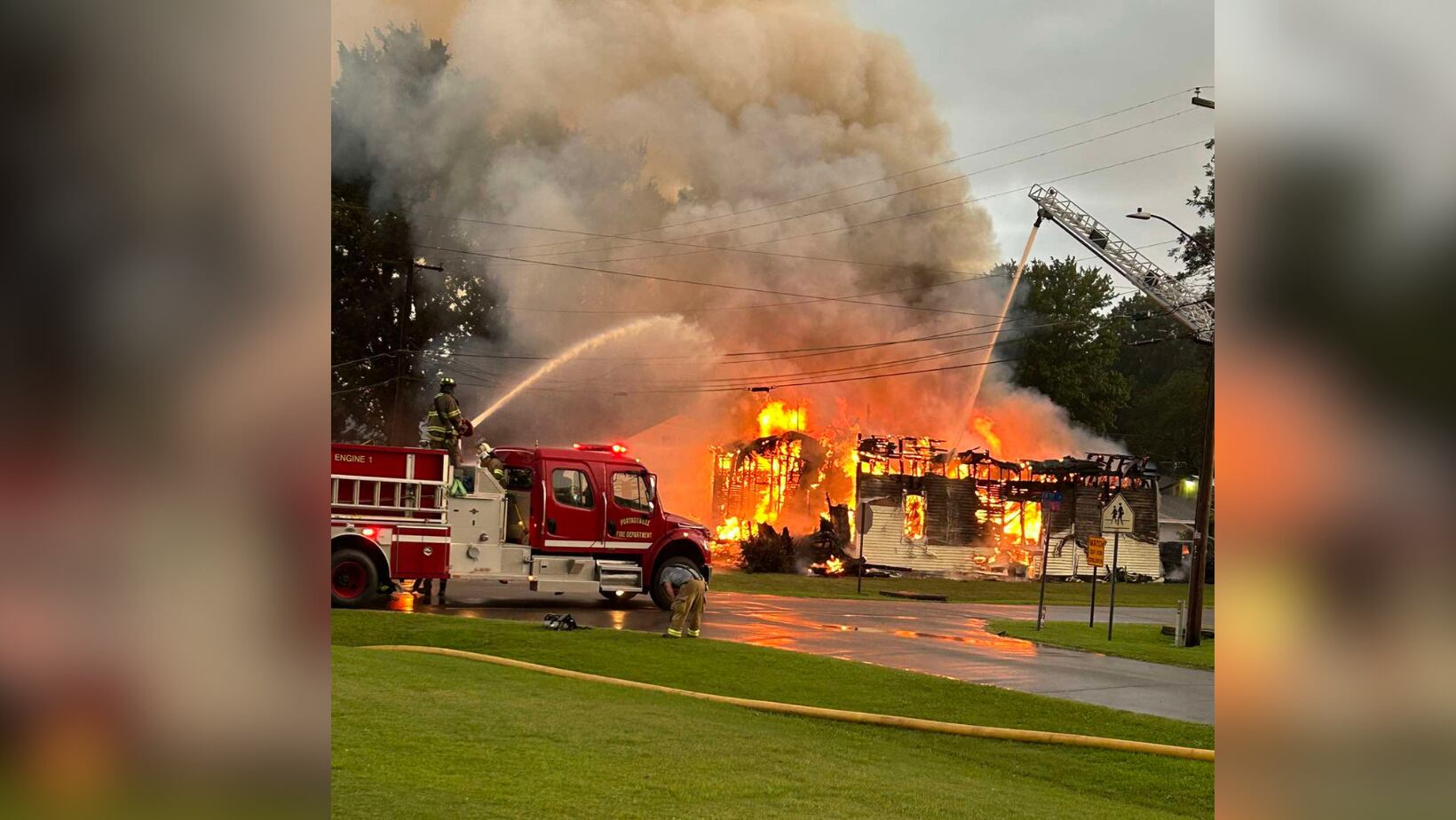 Crews respond to fire in Portageville, Mo.