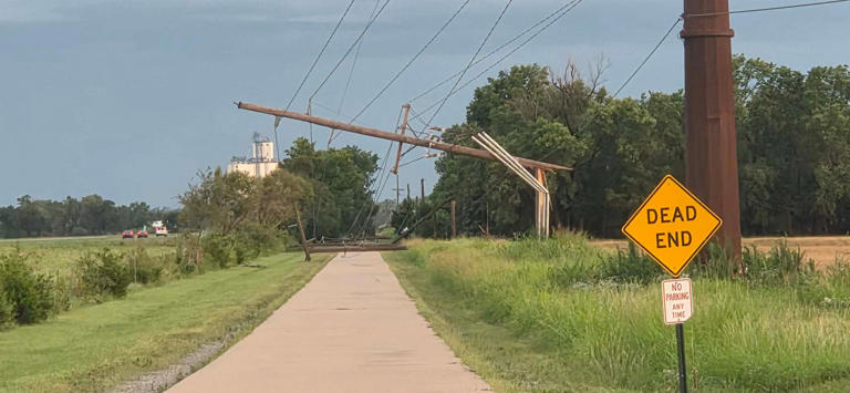 Thousands without power in Winfield after high winds snap transmission ...