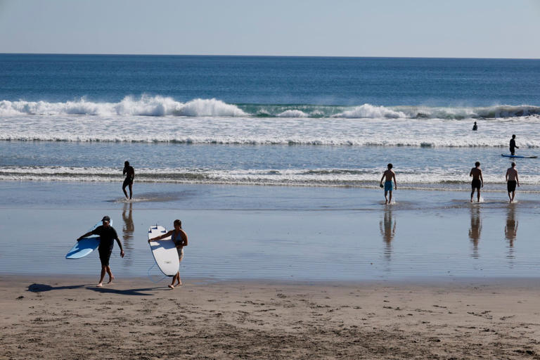 Tourists spend time at Kuta Beach in Bali on Wednesday. Health experts stress that anyone bitten by an animal suspected of carrying rabies should seek immediate medical treatment. Photo: EPA