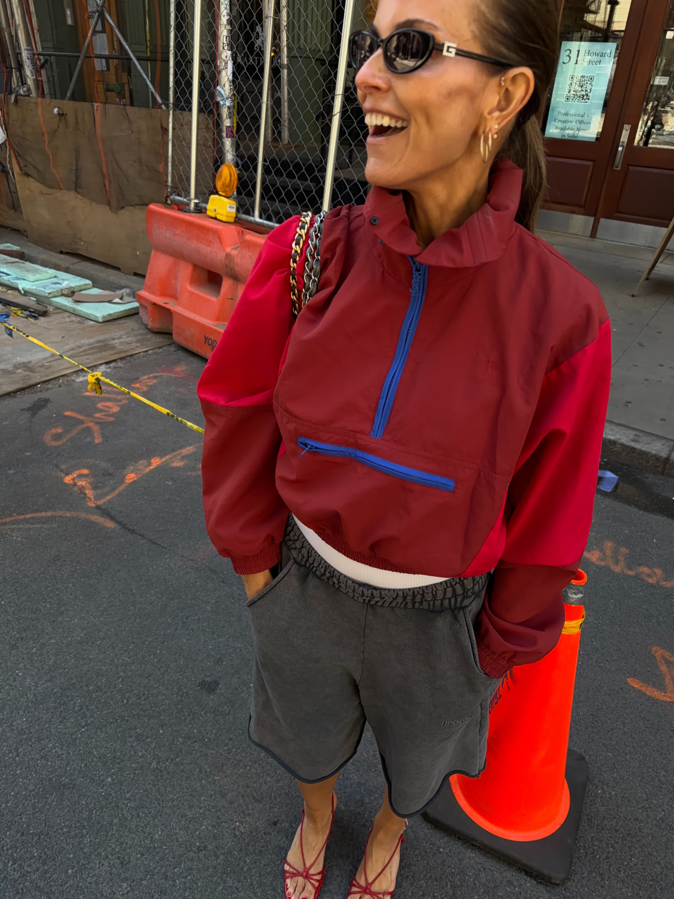 An image of a woman wearing best shoes to wear with capri sweats