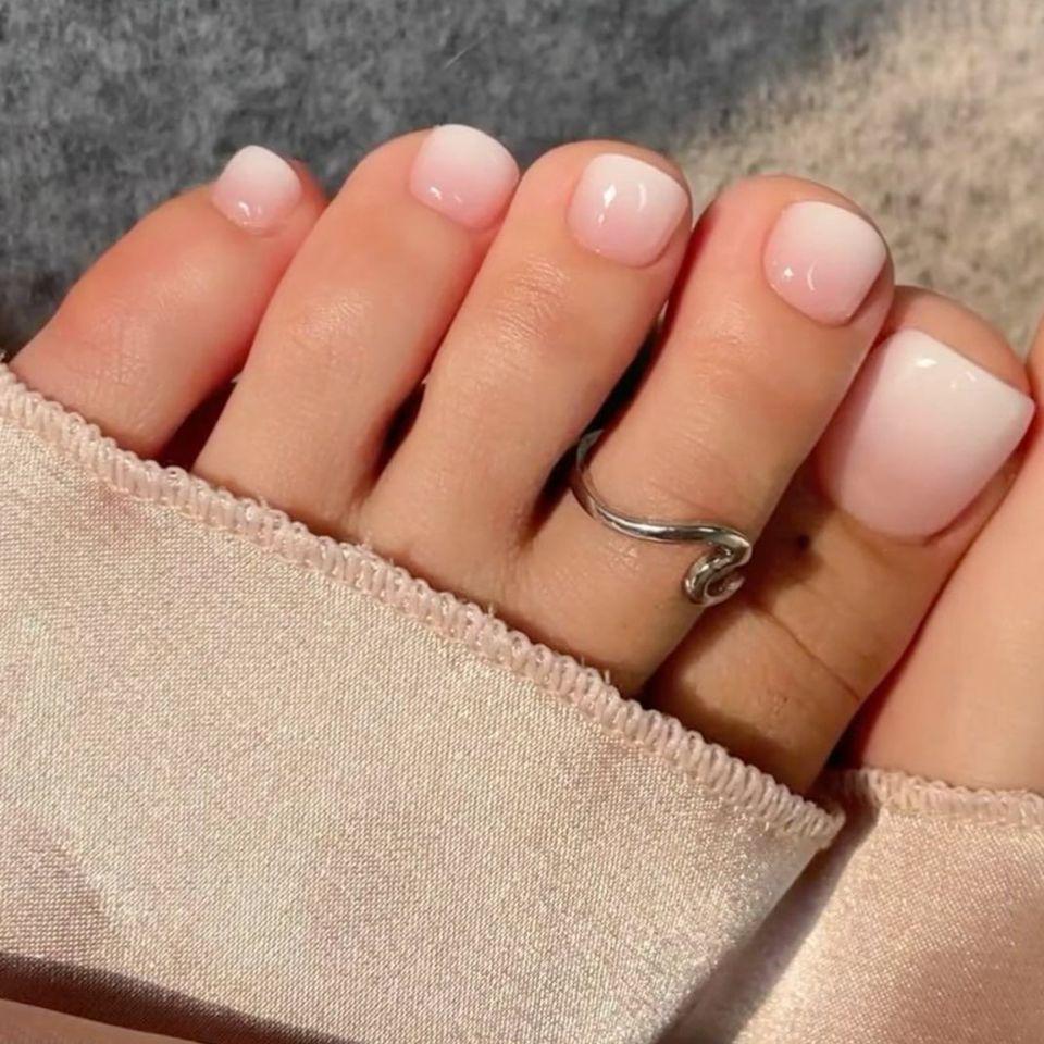 Ombre neutral pedicure - InStyle Spring Pedicure Ideas