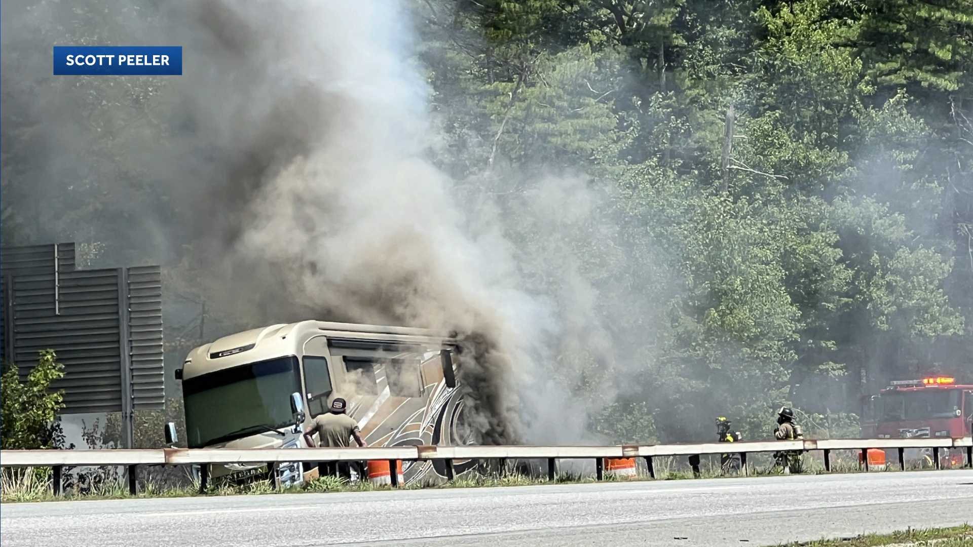 Everett Turnpike southbound lanes reopened at mile marker 13.2 after ...