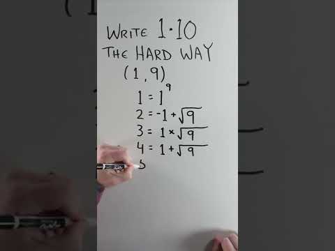 Learn how to write numbers 1-10 using only two digits