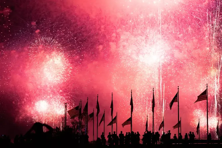 Photos: Record fireworks show lights up DC for America’s 250th birthday