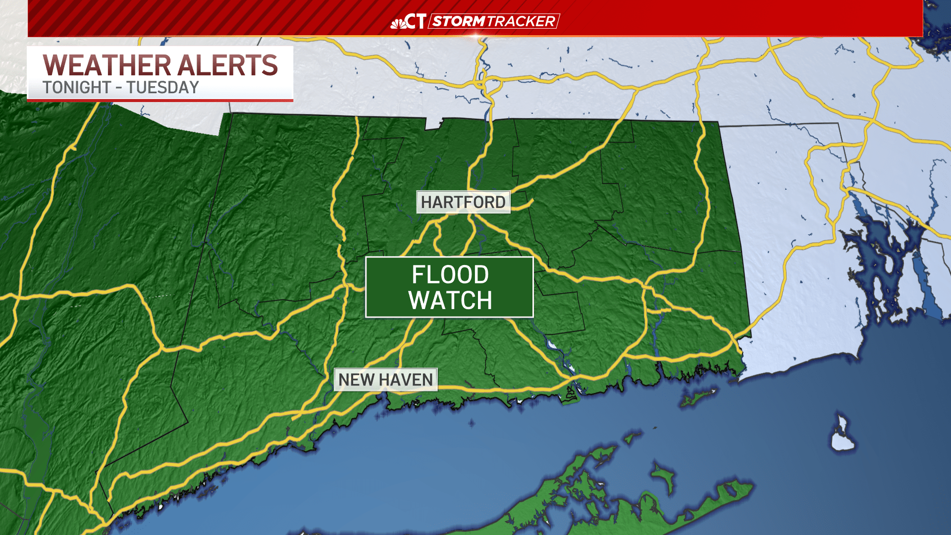 Flood watch issued ahead of rain late Sunday through Tuesday