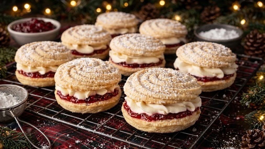 How to make homemade Viennese whirls with jam and buttercream