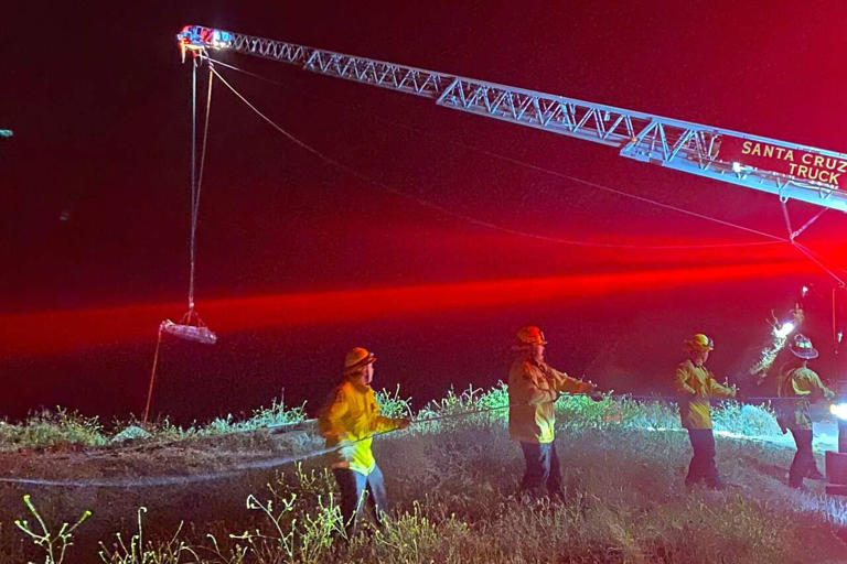 Three Santa Cruz climbers rescued after tumbling 40 feet onto beach ...