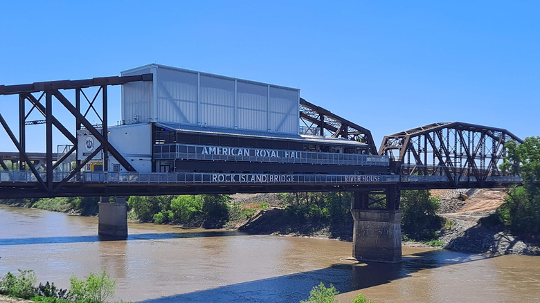 A shot of the Rock Island Bridge Complex in Kansas City, Kansas