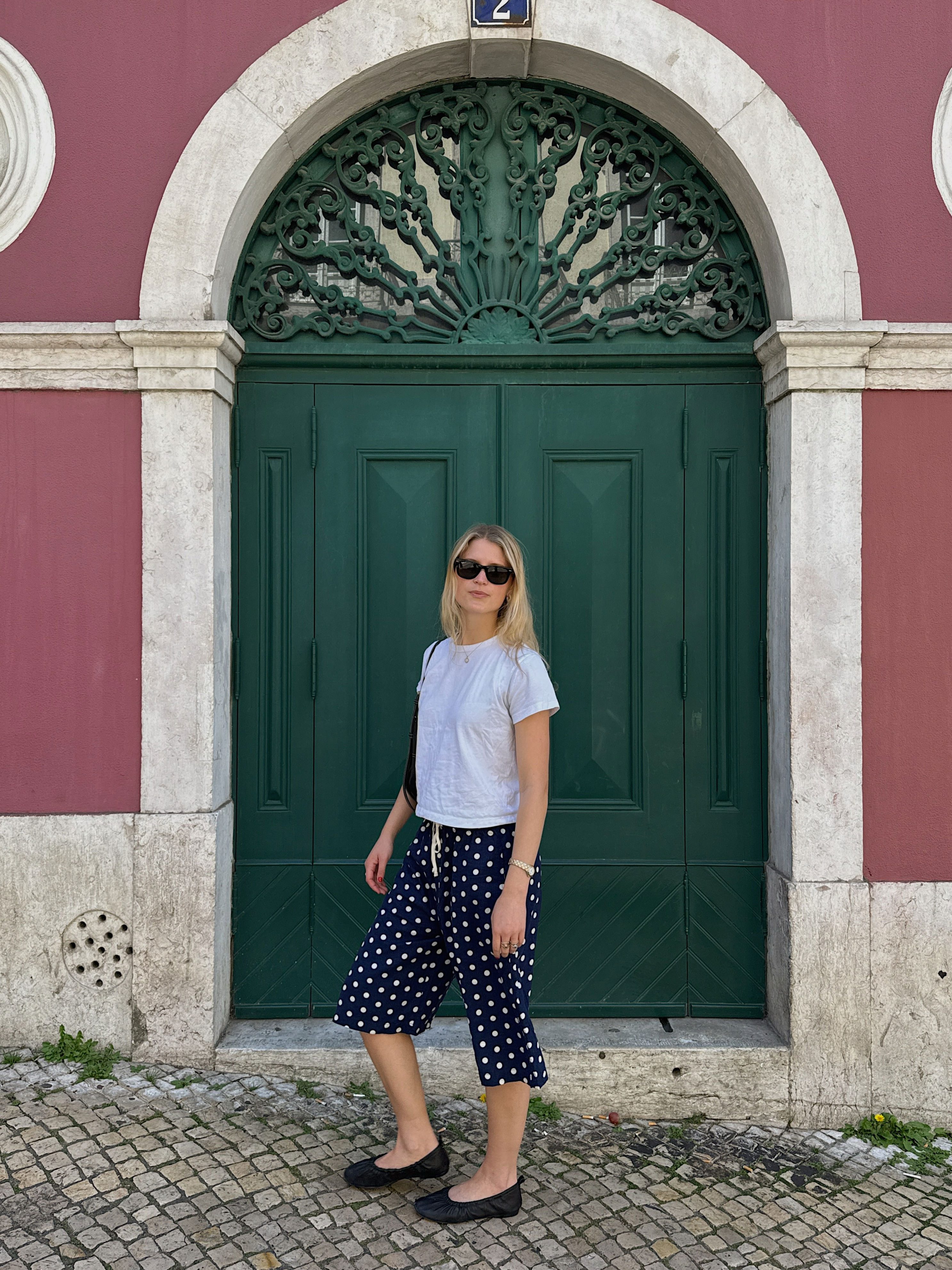 An image of a woman wearing best shoes to wear with capri sweats